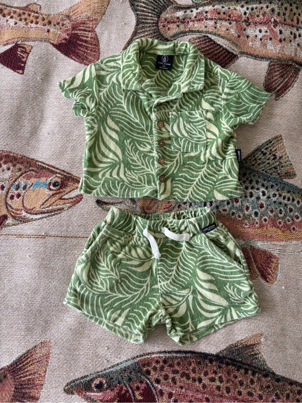 Infant Volcom 2 Piece Set Boys